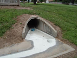 Photo of a drainage tunnel
