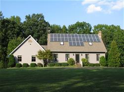 photo of solar panels on house