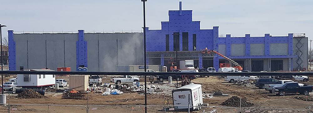 Photo of construction at B&B Theatres
