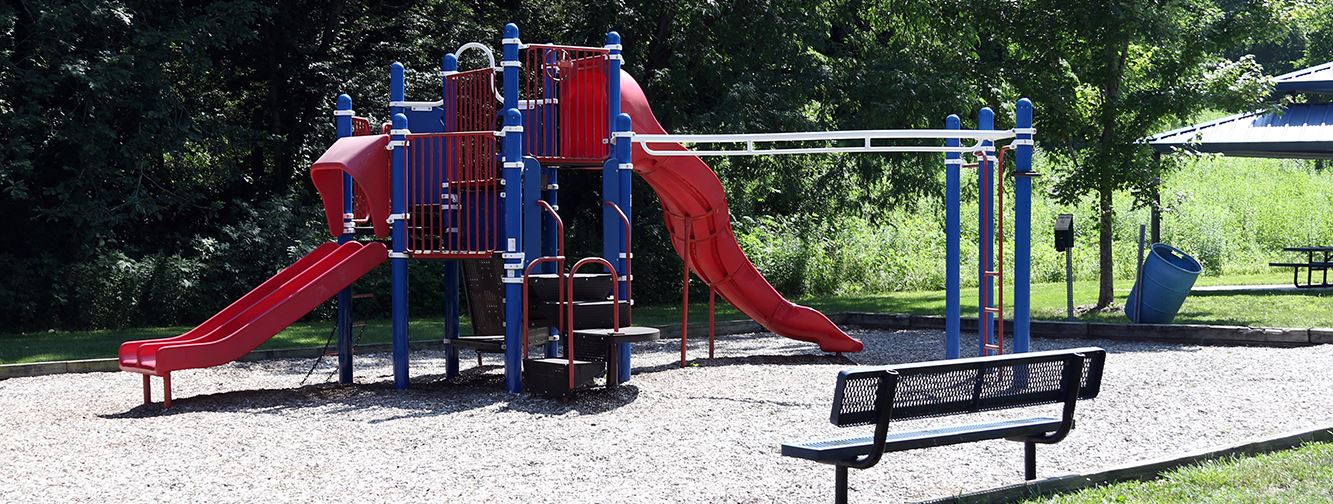 Photo of playground equipment at a Liberty Park