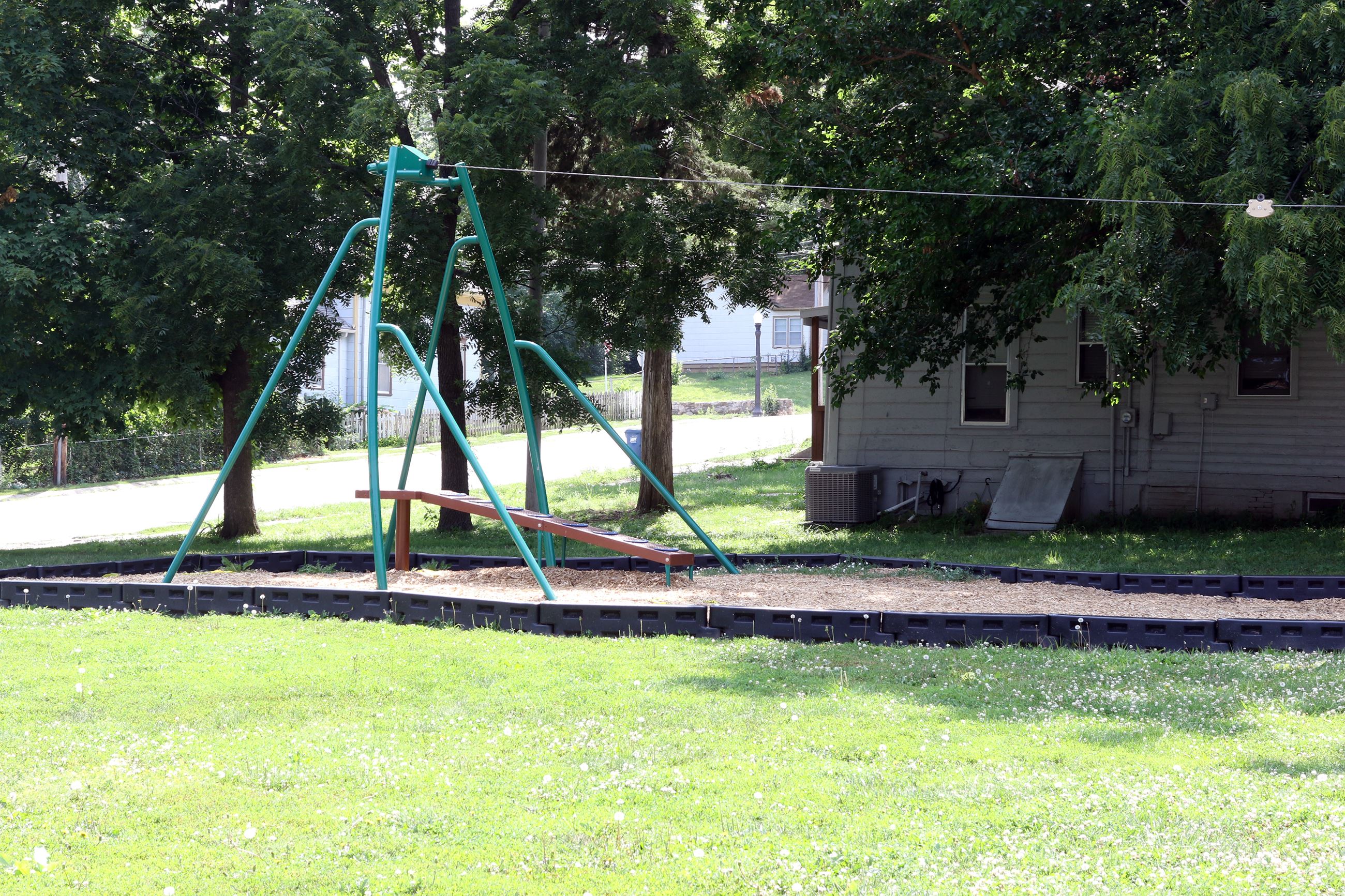 Photo of the zipline at Ruth Moore Park