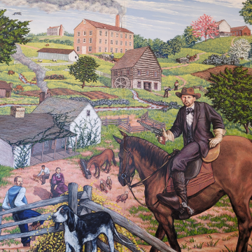 Photo of the Clay County Admin Mural
