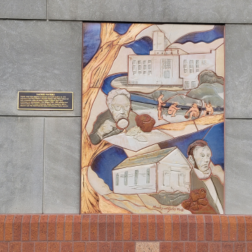 Photo of the Justice Center Mural on South Water Street