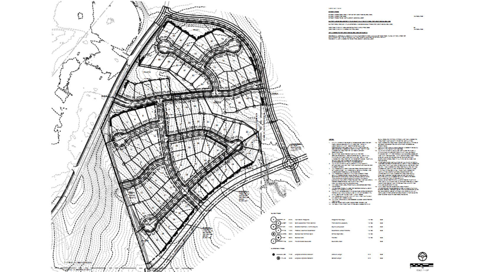 Preliminary Plat for the Enclave Montage subdivision