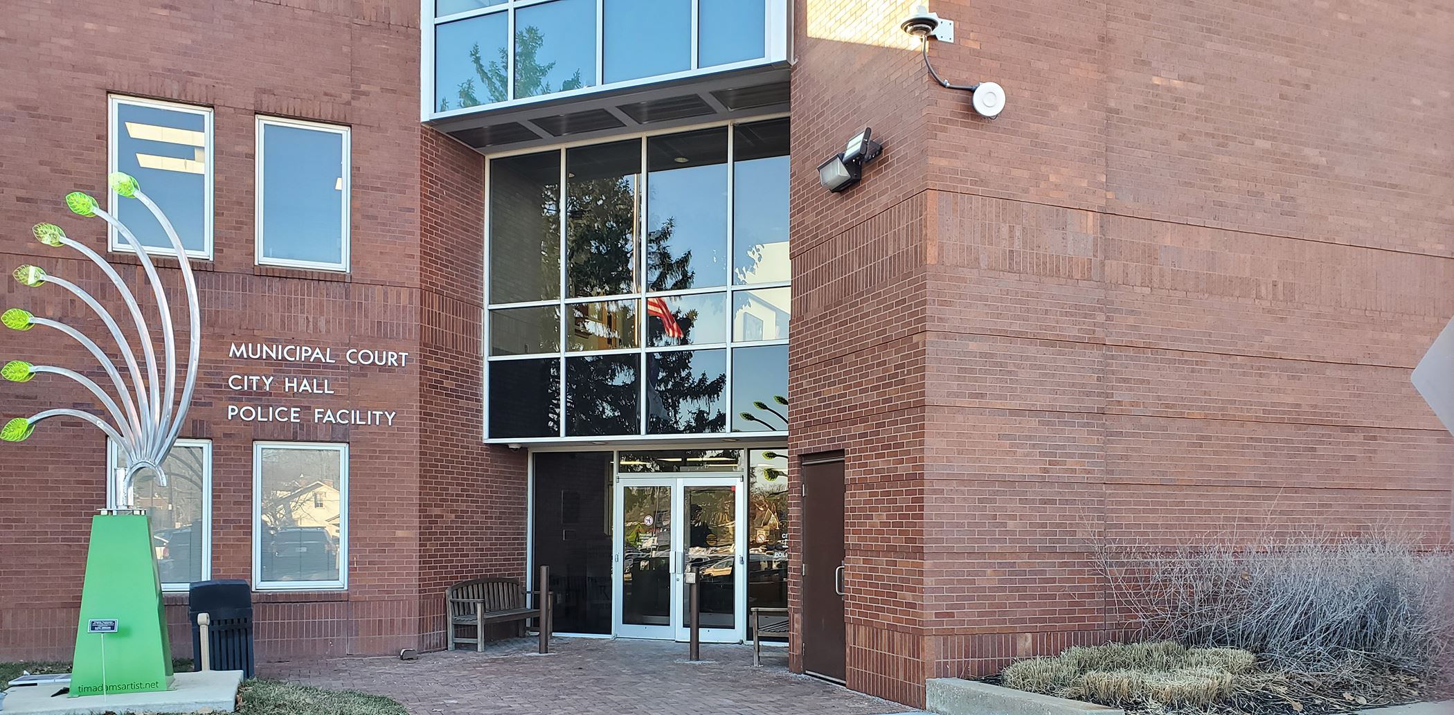 Liberty Police Department entrance at Liberty City Hall