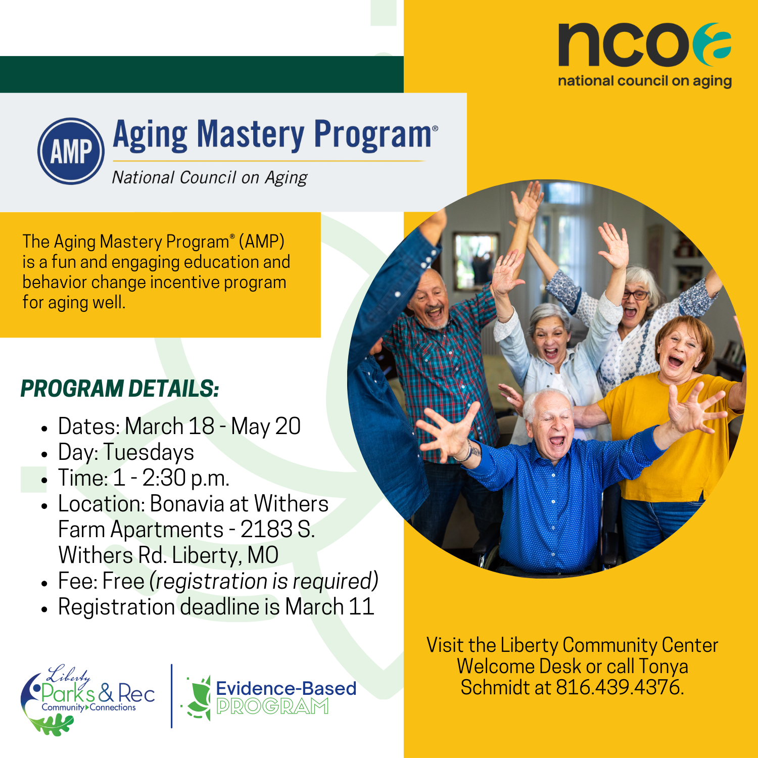 Aging Mastery Program, People excited, throwing arms in the air
