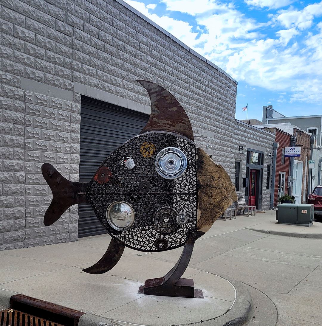 Photo of a sculpture called Angelica by Joe Malesky