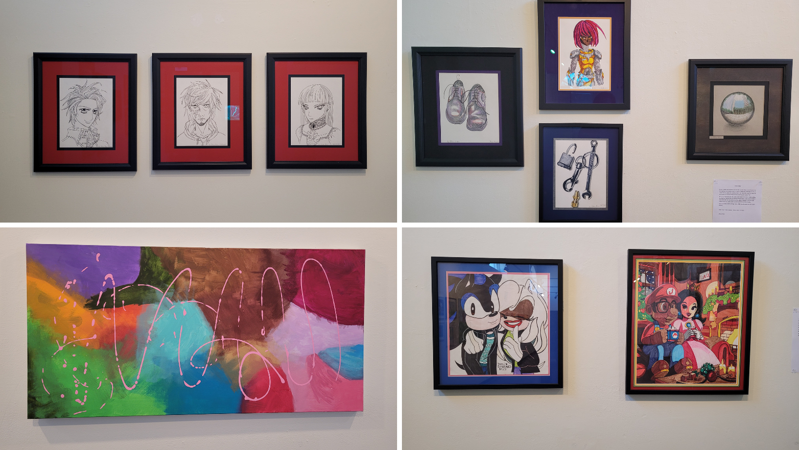 Stocksdale Art Gallery featuring four artists' work