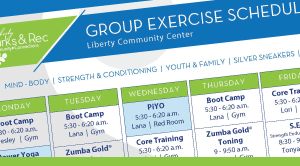 Group Exercise schedule